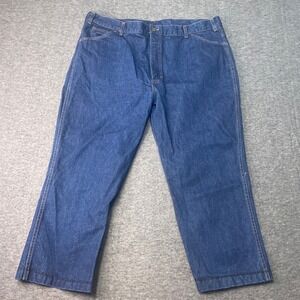 Vintage Key Saddle King Mens Jeans Denim Size 42X24 Blue 5-Pocket Classic USA